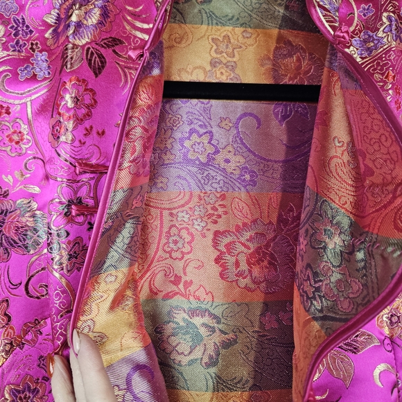 Laogudai Pink Qipao Cheongsam Sz Large Art To Wear Sexy Feminine - Picture 5 of 5